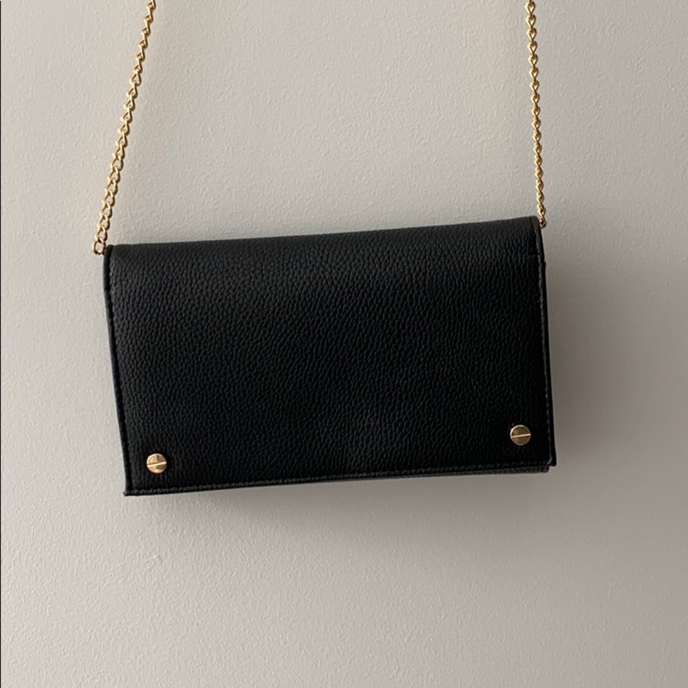 Black clutch purse